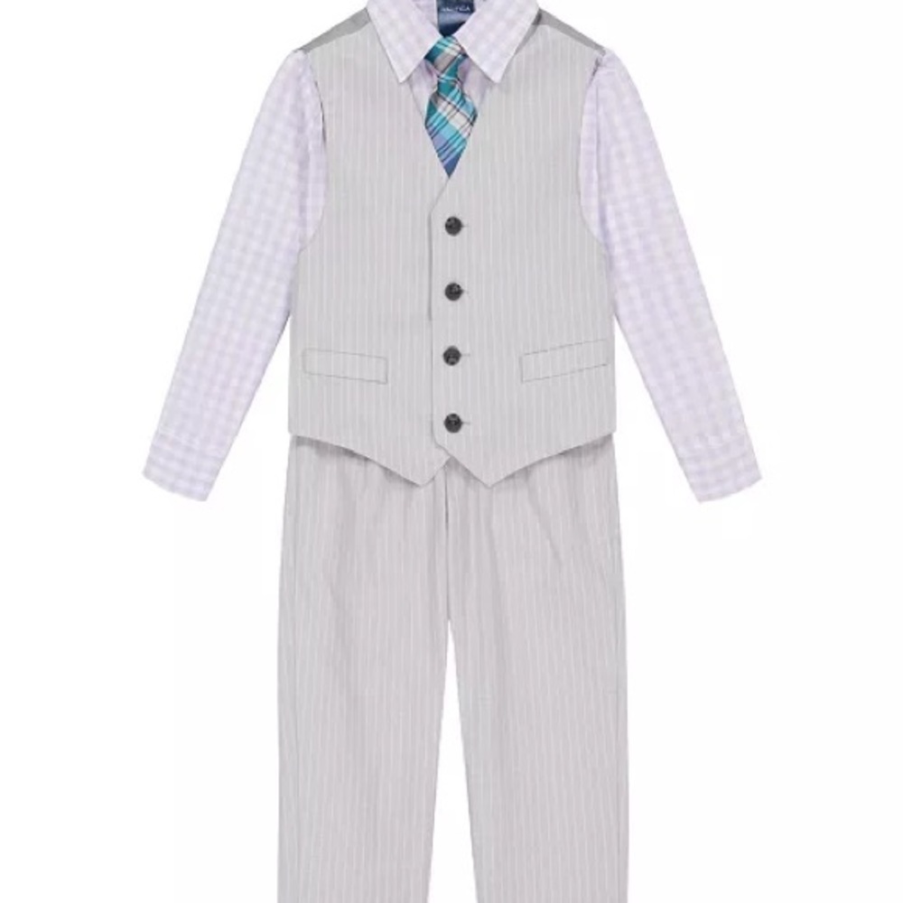 Baby boys Pinstripe Vest Set